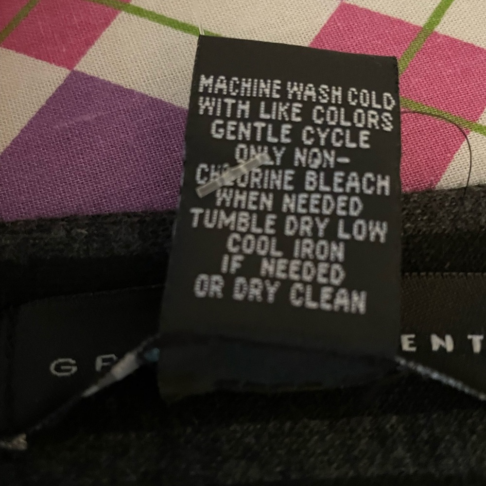 NWOT Grace Elements Woman’s geometric black and gray striped skirt size 6 - Picture 6 of 6